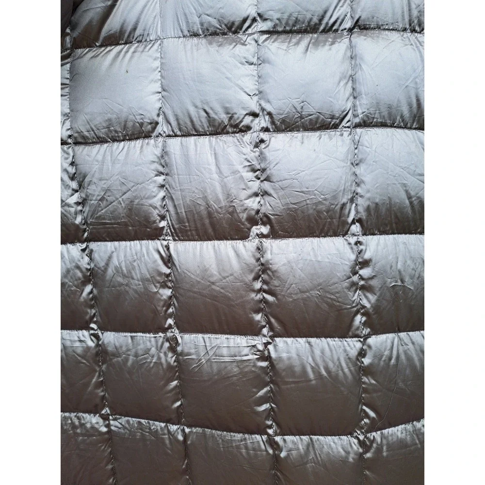 Blue Ridge Home Fashions Down Throw Blanket Grey/Silver Quilted Packable 69 X 58